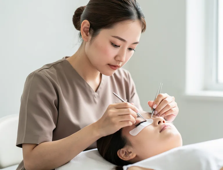 속눈썹 연장 서비스 지역: 아산시